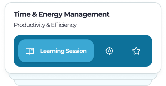Time & Energy Management — Learning Session